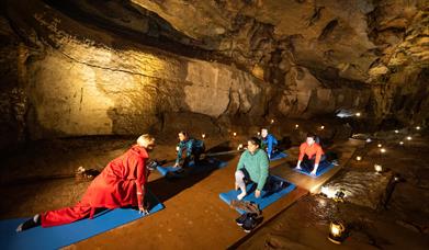 Yoga in cave