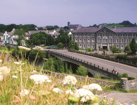 exterior image of the Belleek Pottery Visitor Centre, view from main road