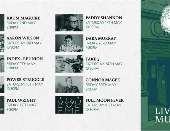 Live Music at The Crowes this May