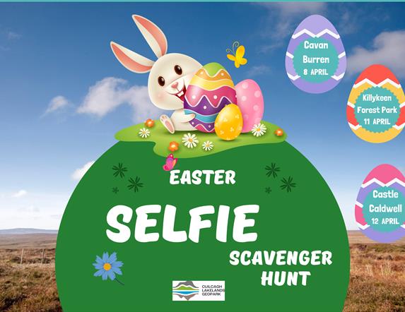 Easter selfie scavenger hunt.