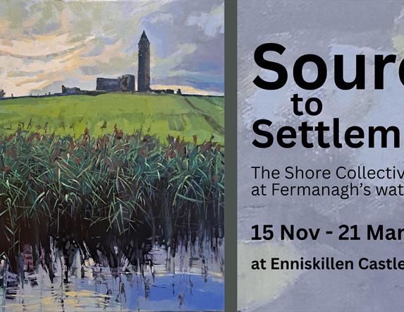 reeds, water and Devenish Island