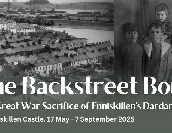 Backstrrets of Enniskillen & a soldier with his family