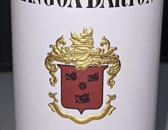 Wine Label with Barton Coat of Arms