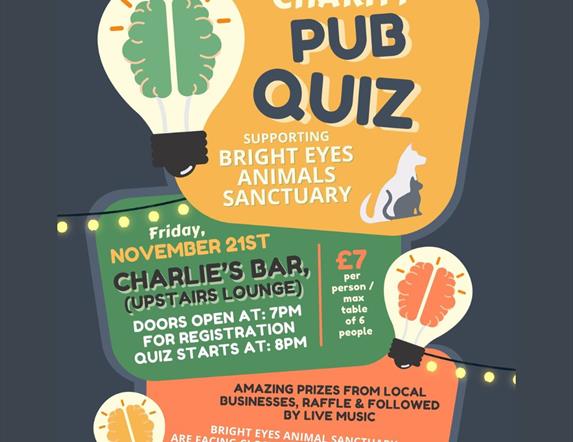 Pub Quiz for Bright Eyes Animal Sanctuary