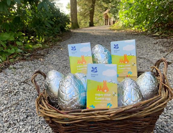 Easter eggs at the Summer House at Florence Court, County Fermanagh