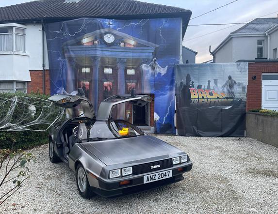DeLorean For BTTF event Lisbellaw