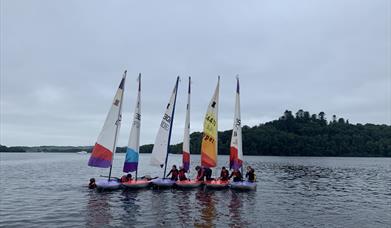 Topper sailors having fun