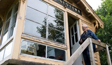 Charles Friel at Irvinestown Signal Cabin