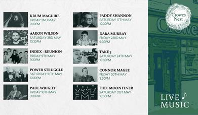 Live Music at The Crowes this May