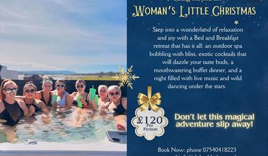 HOT TUB AND INFORMATION ABOUT THE EVENT