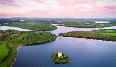 Cloughoughter Castle and surroundings