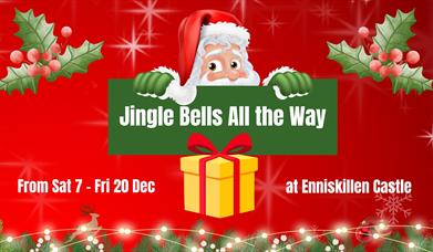 Christmas image of Santa with text