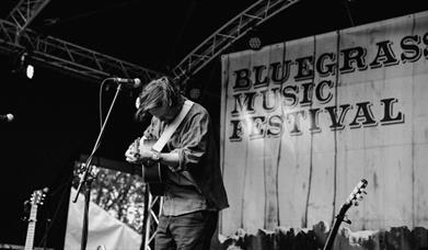 an image of a musician playing at ulster american folk park