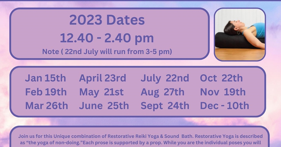 Restorative Reiki Yoga & Sound Bath - Derrylin - Fermanagh Lakelands