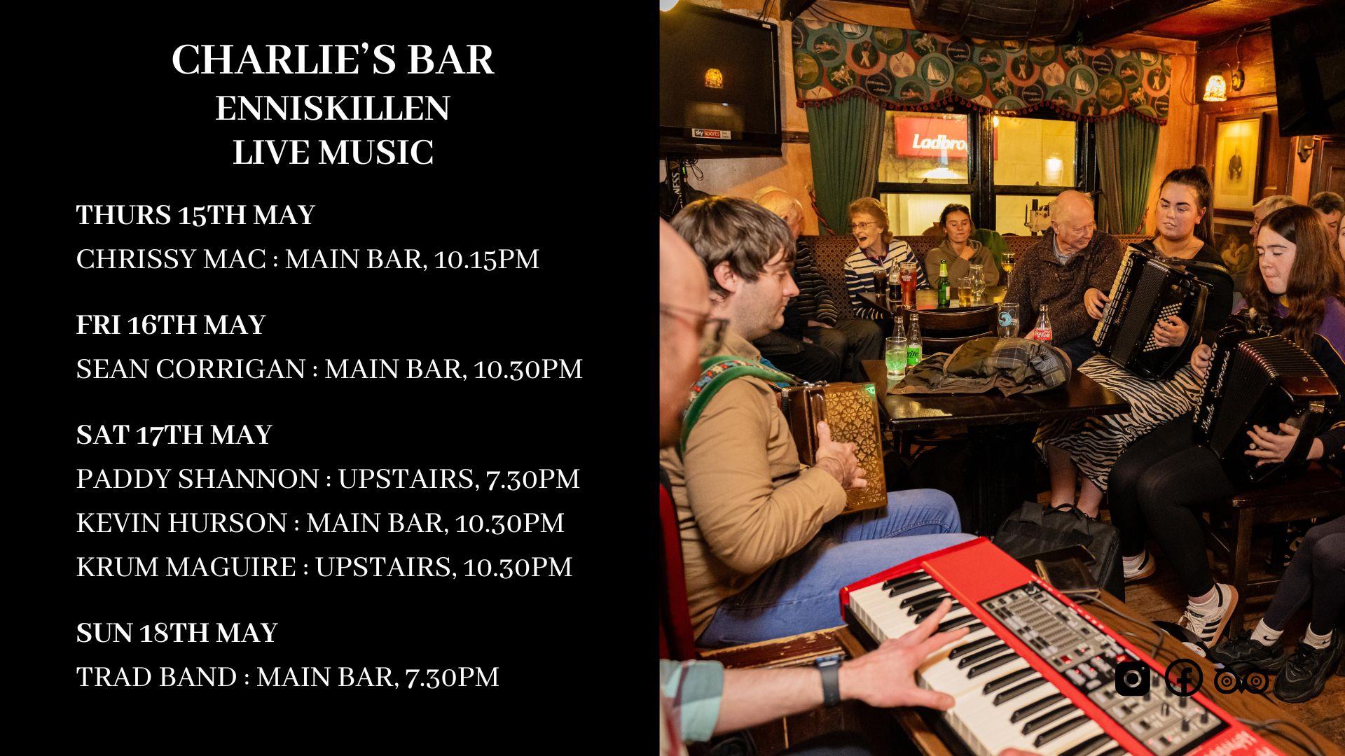 Live Music at Charlie's Bar Enniskillen