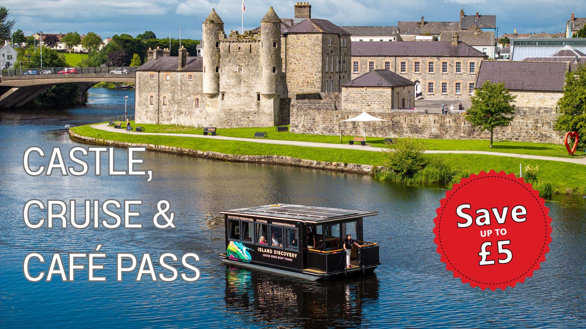 Island Discovery Boat Passing Enniskillen Castle