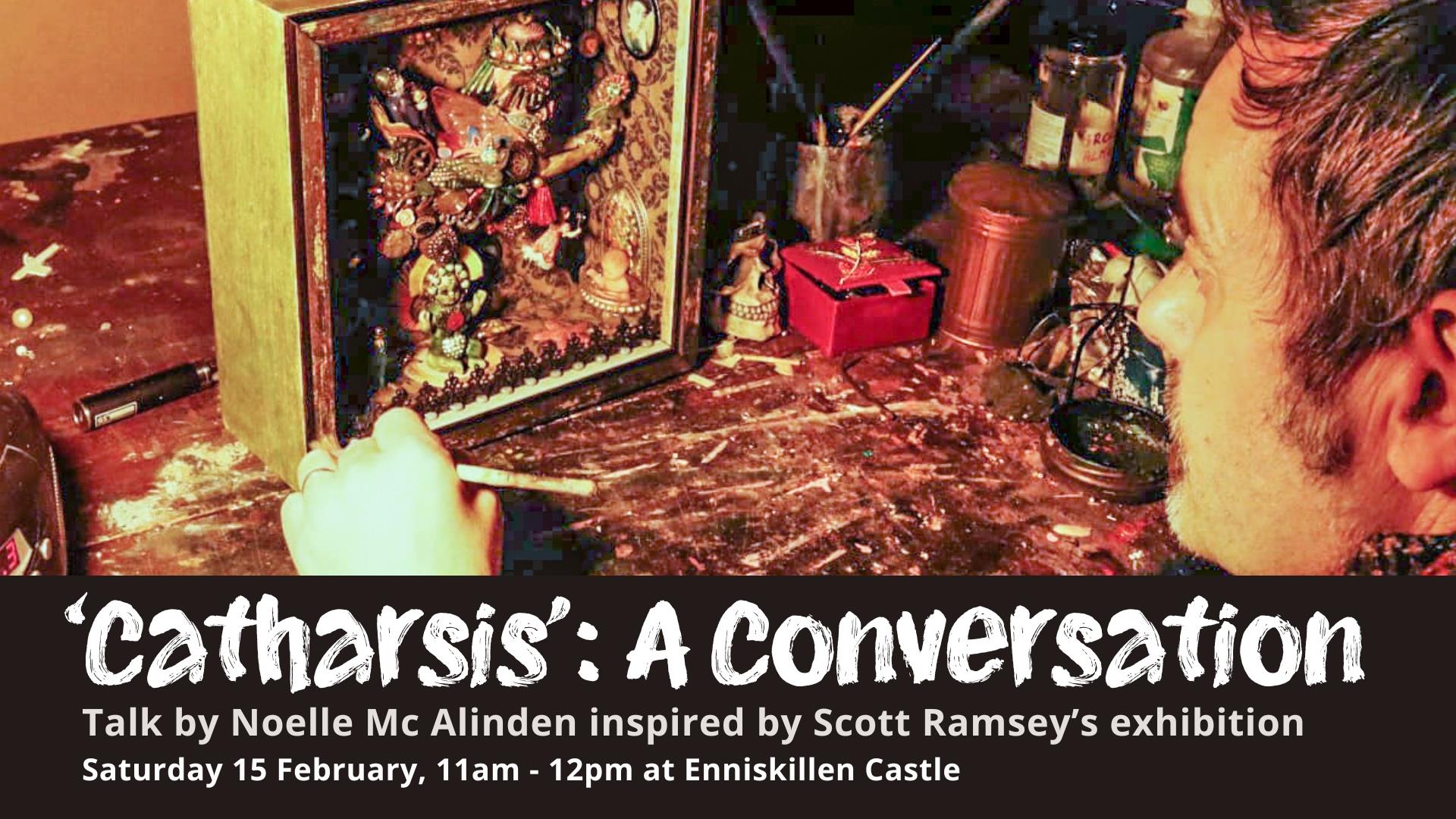 Image of Scott Ramsey making his art