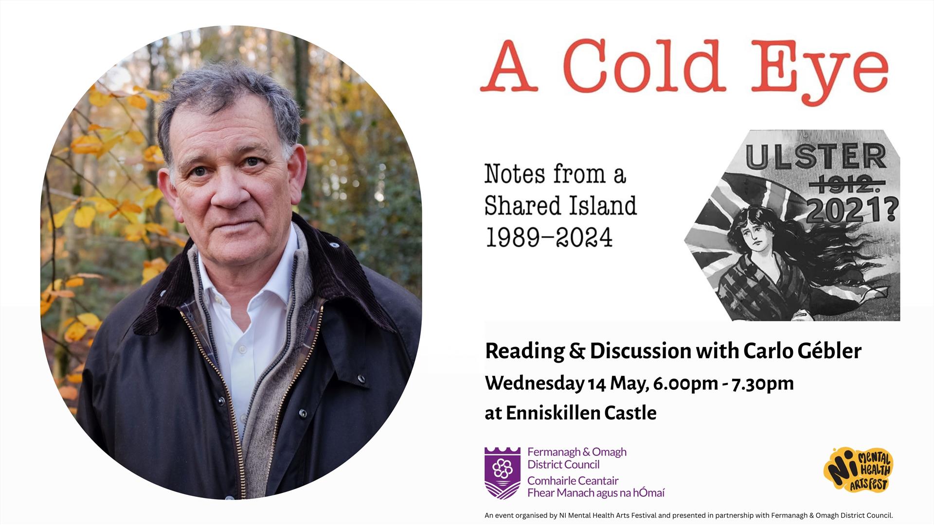 Carlo Gébler reads from his new book, "A Cold Eye, Notes From a Shared Island 1989–2024".
