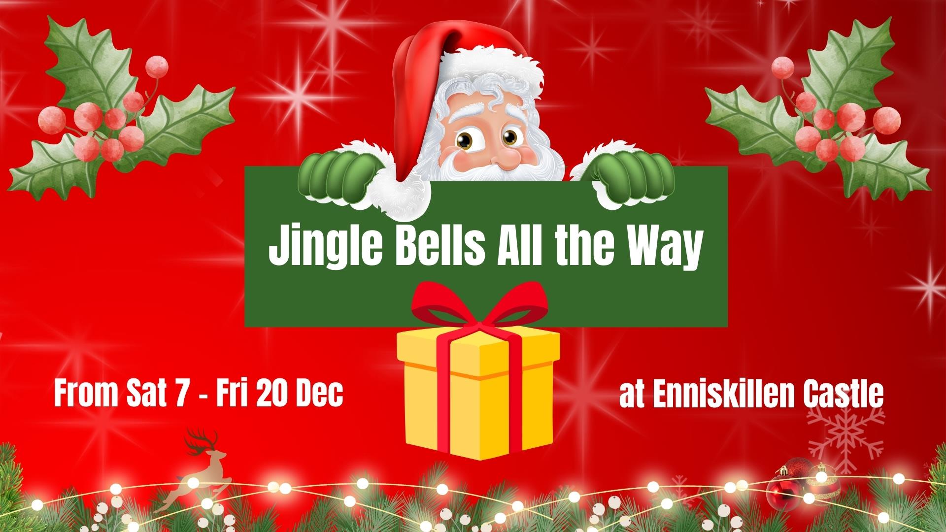 Christmas image of Santa with text
