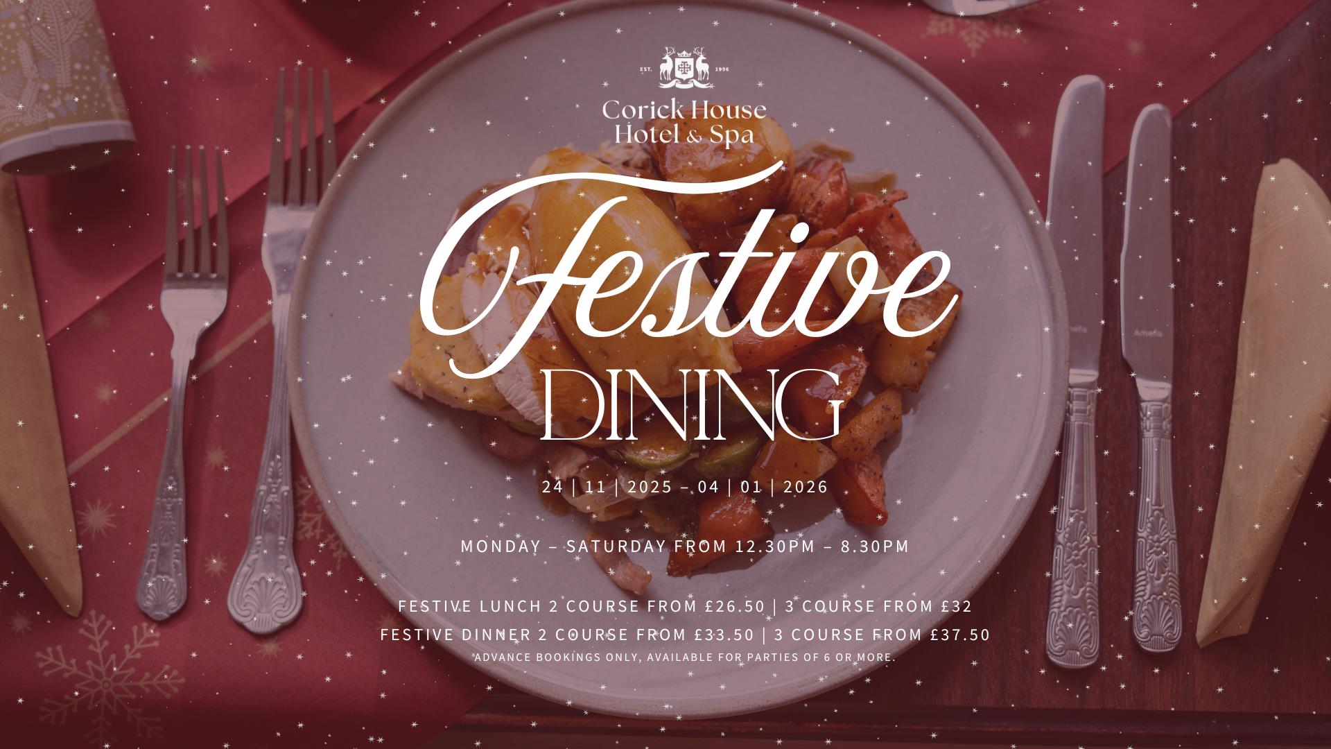 Festive Dining At Corick House