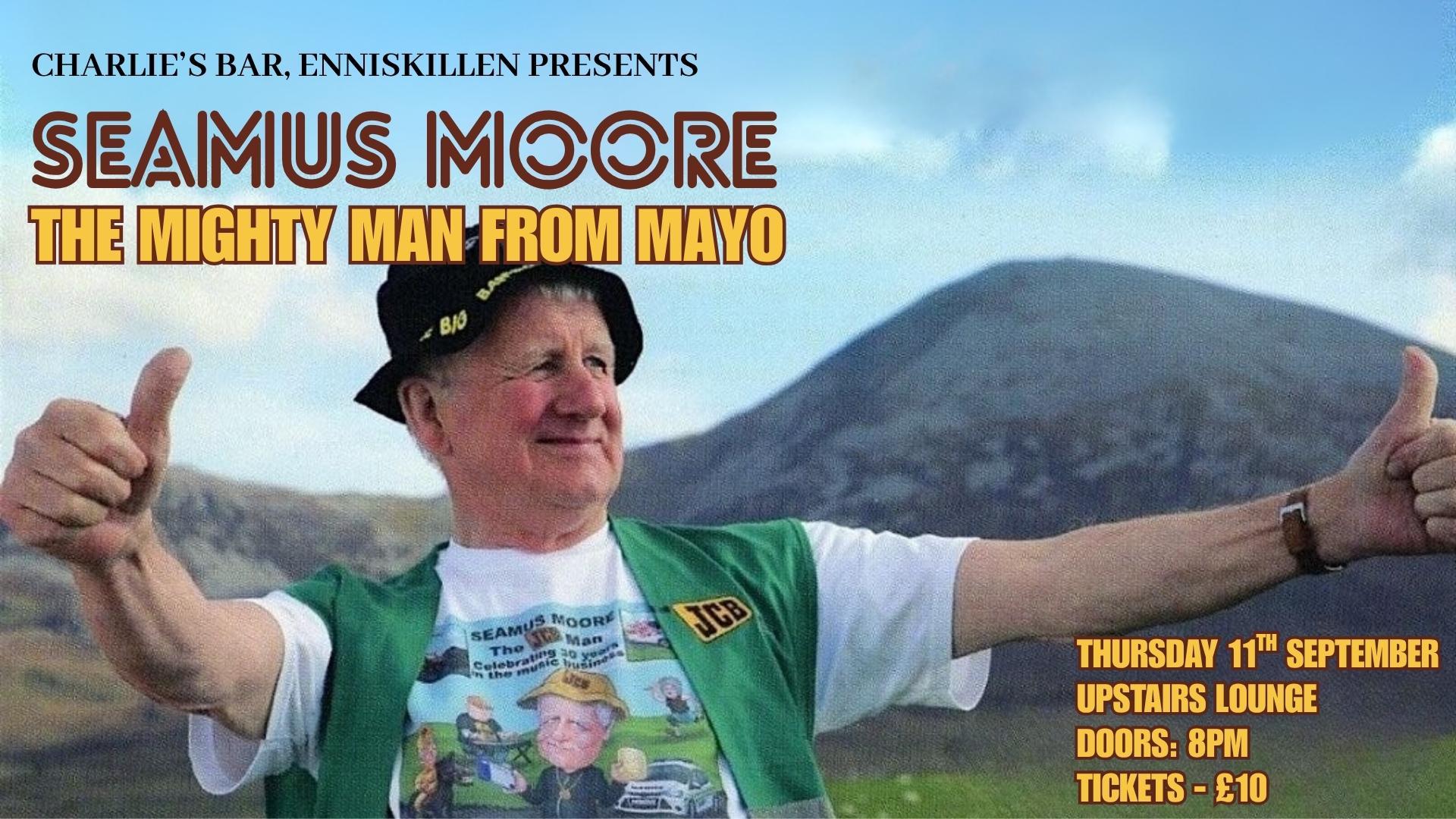 Seamus Moore at Charlies Bar Enniskillen