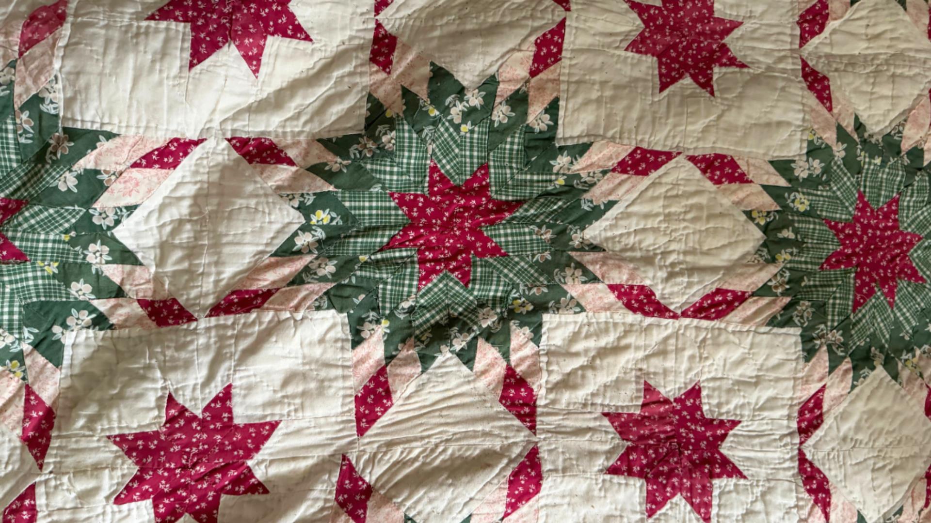 Patchwork Printing inspired by the quilts at the Folk Park