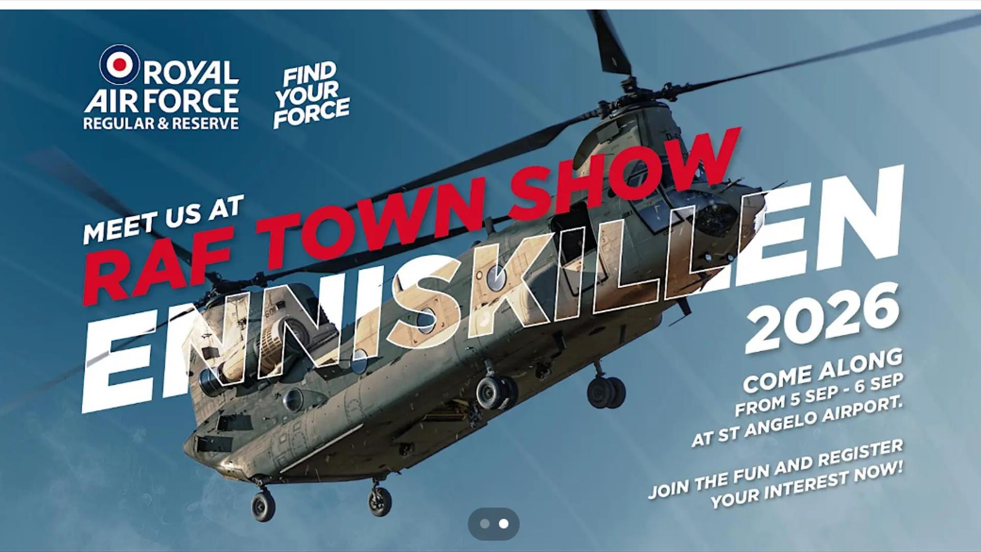 Banner for RAF Town Show Enniskillen 2026