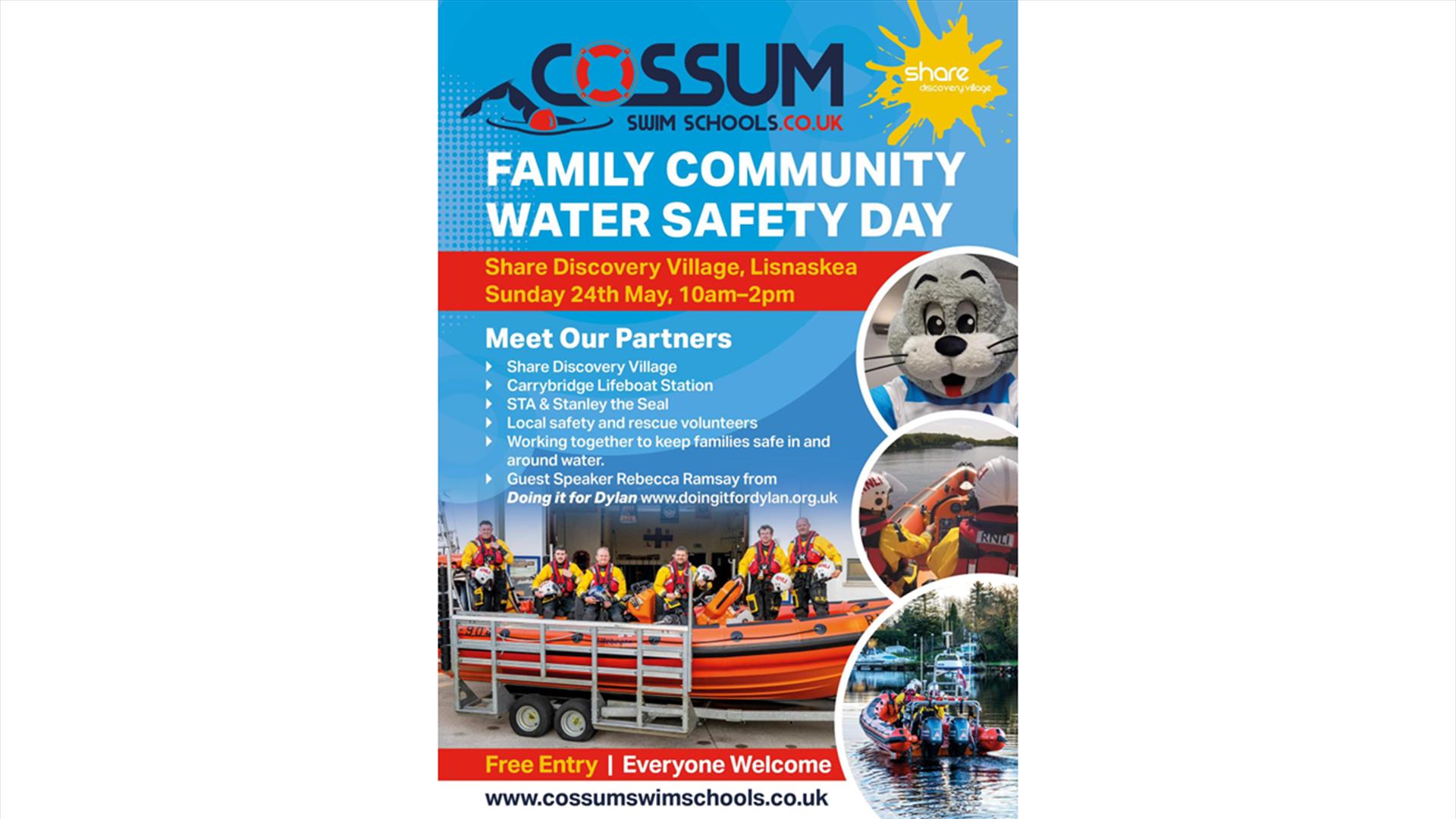 Free Family Community Water Safety Day at Share Discover Village on 24th May