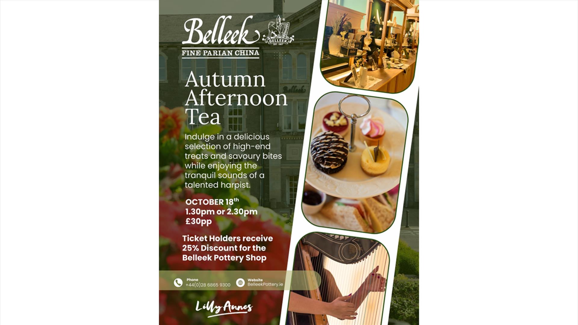 Autumn Afternoon Tea at Belleek Pottery