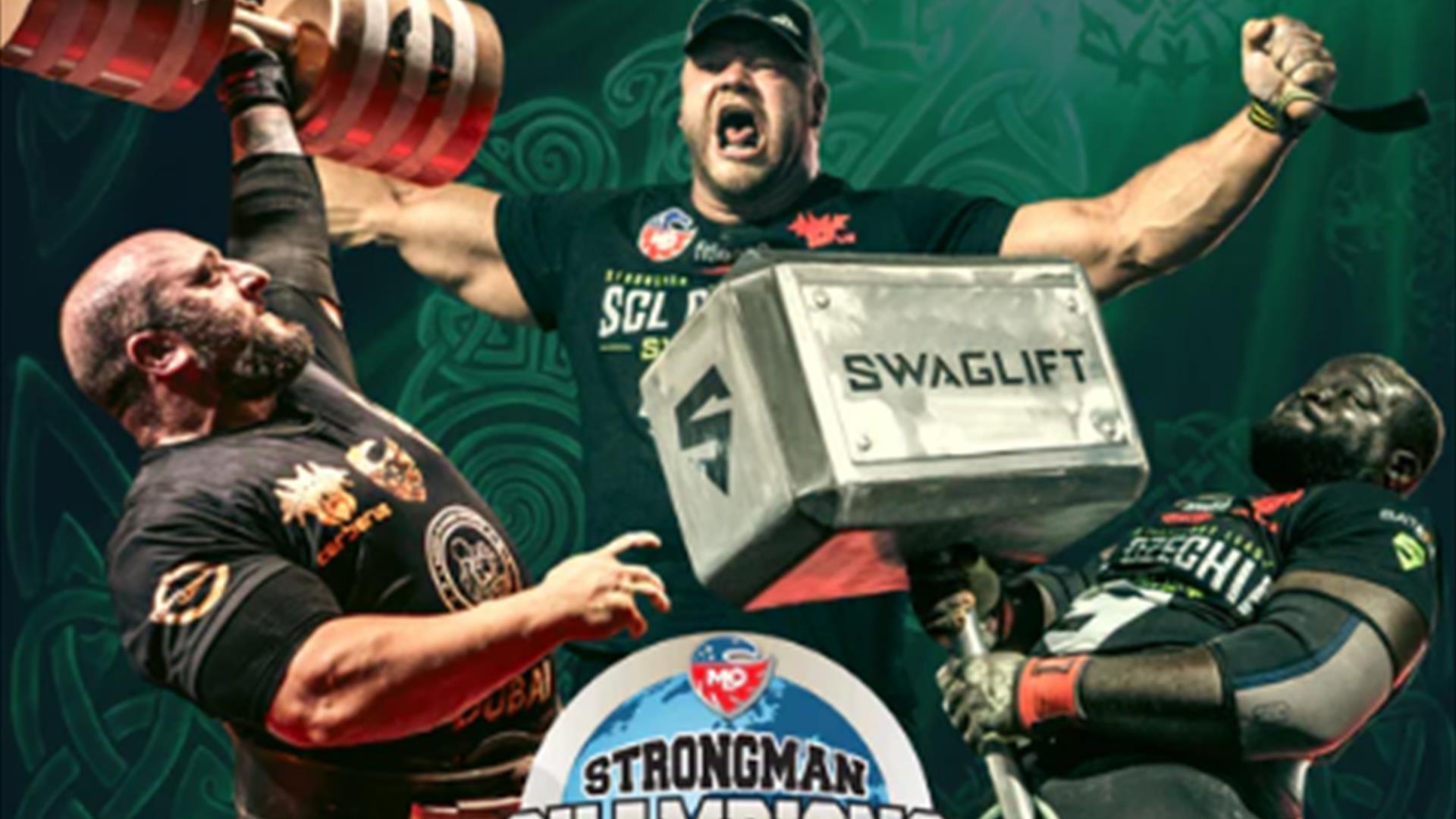 Strong men lifting weights