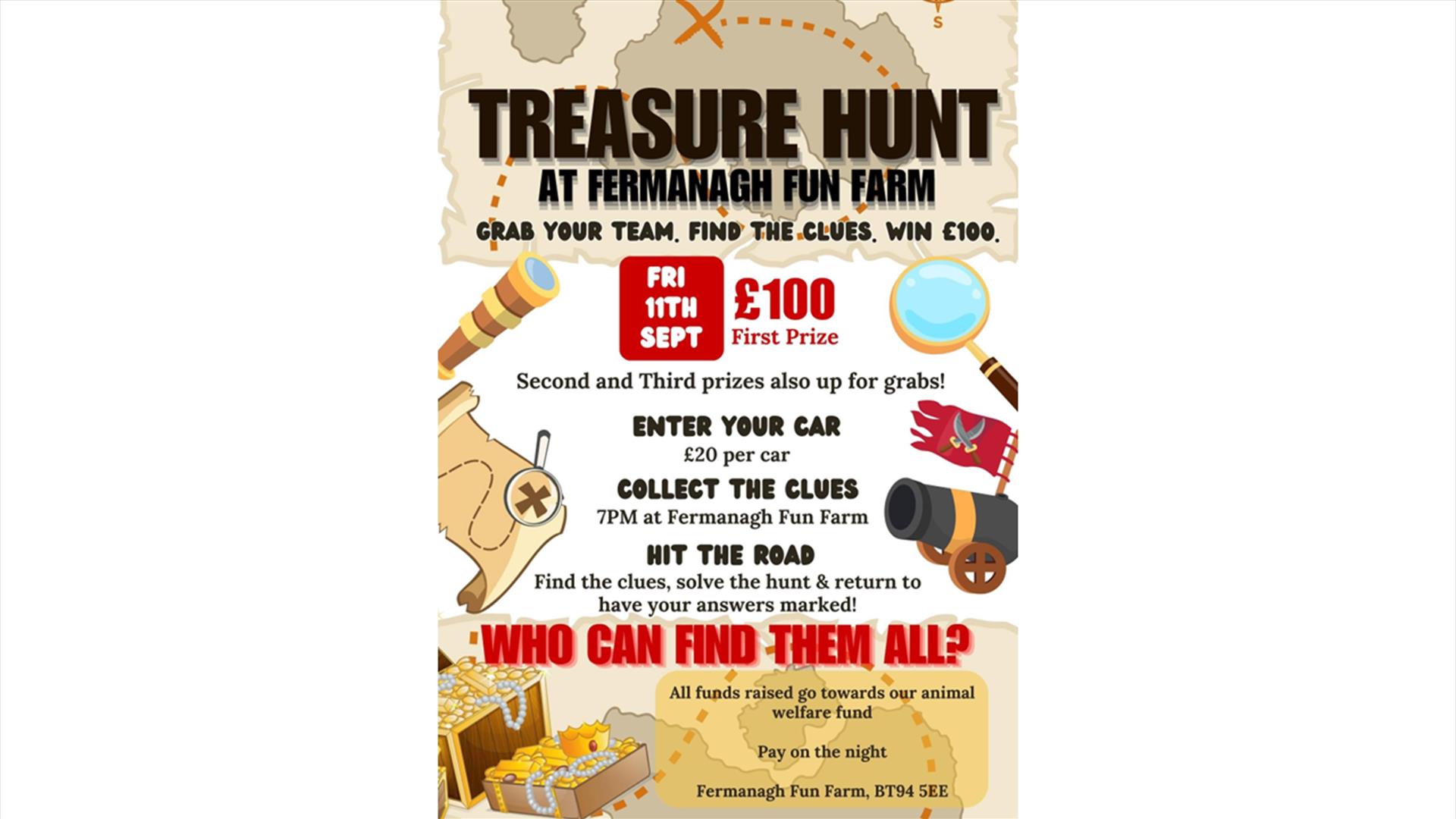 Treasure hunt at Fermanagh Fun Farm