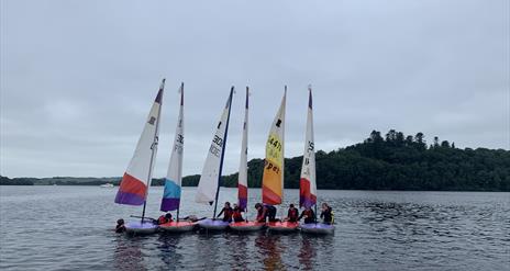 Topper sailors having fun