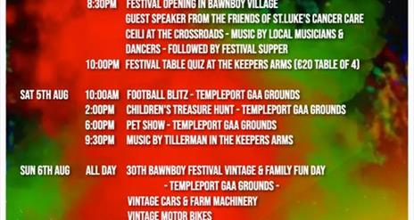 Bawnboy Festival poster