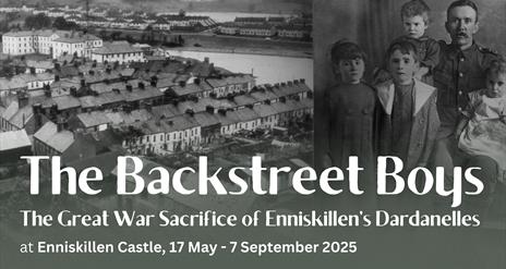 Backstrrets of Enniskillen & a soldier with his family