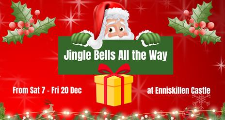 Christmas image of Santa with text