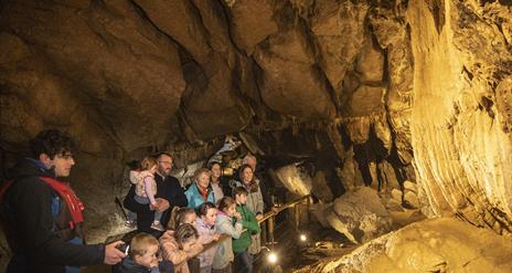 Information and booking details for the famous Guided Cave Tour of the Marble Arch Caves, Councty Fermanagh, during the Christmas period 2023
