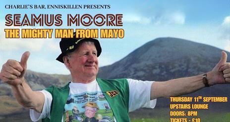Seamus Moore at Charlies Bar Enniskillen