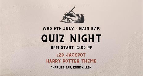 Harry Potter Themed Quiz Charlie's Bar Ennisillen
