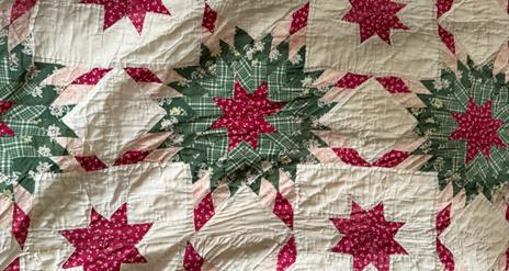 Patchwork Printing inspired by the quilts at the Folk Park