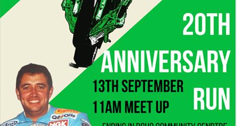 Richard Britton Remembered 20th Anniversary Run  13th September at 11am Meet up at the Round O, Enniskillen  * Ending in Boho Community Centre * £20 p