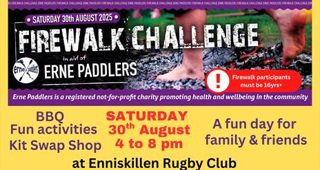 Erne Paddlers Firewalk Fundraiser and Family Fun Day