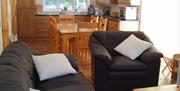 Pinetree open plan living room and kitchen