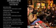 Live music programme - Charlie's Bar
