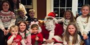 santa with children