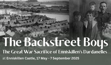 Backstrrets of Enniskillen & a soldier with his family