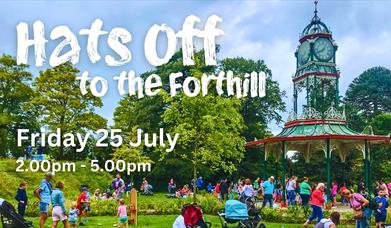 Families enjoying event in Forthill Park