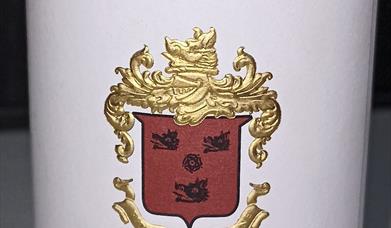 Wine Label with Barton Coat of Arms