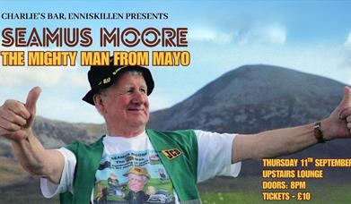 Seamus Moore at Charlies Bar Enniskillen