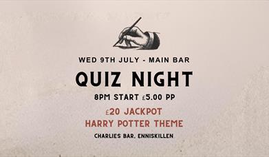 Harry Potter Themed Quiz Charlie's Bar Ennisillen