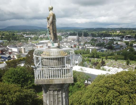 Image showing the view of and from Cole's Monument